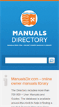 Mobile Screenshot of manualsdir.com