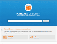 Tablet Screenshot of manualsdir.com